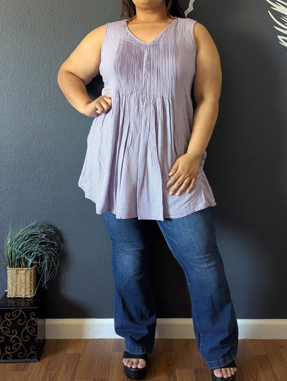 Old Navy Purple Babydoll Mini Dress